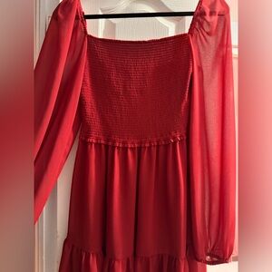 ARITIZA WILFRED RED MINIDRESS